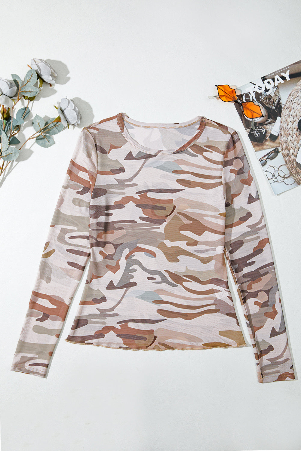 Desert Trail Camo Mesh Top