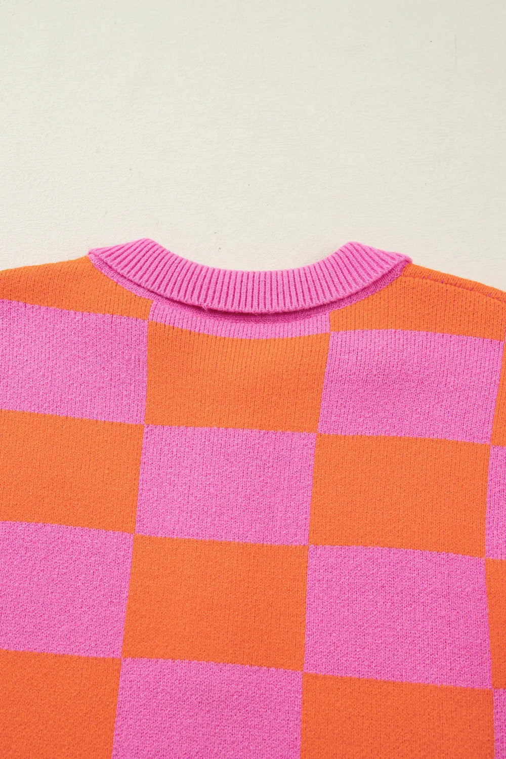 Check Yes Polo Knit Sweater
