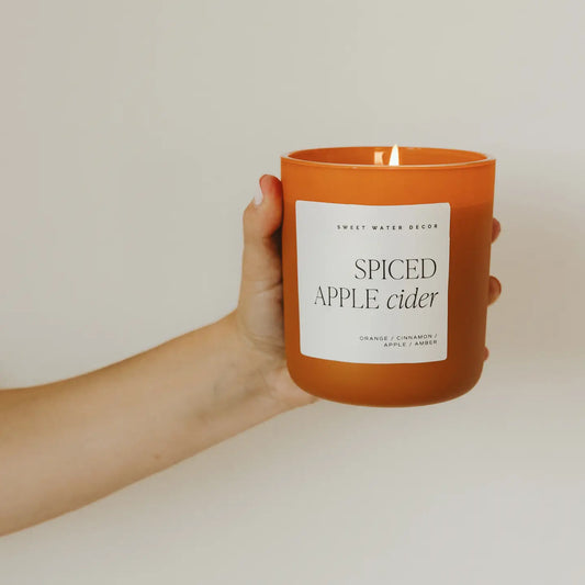 Spiced Apple Cider 15oz Candle (70+ Hours of Burn Time)