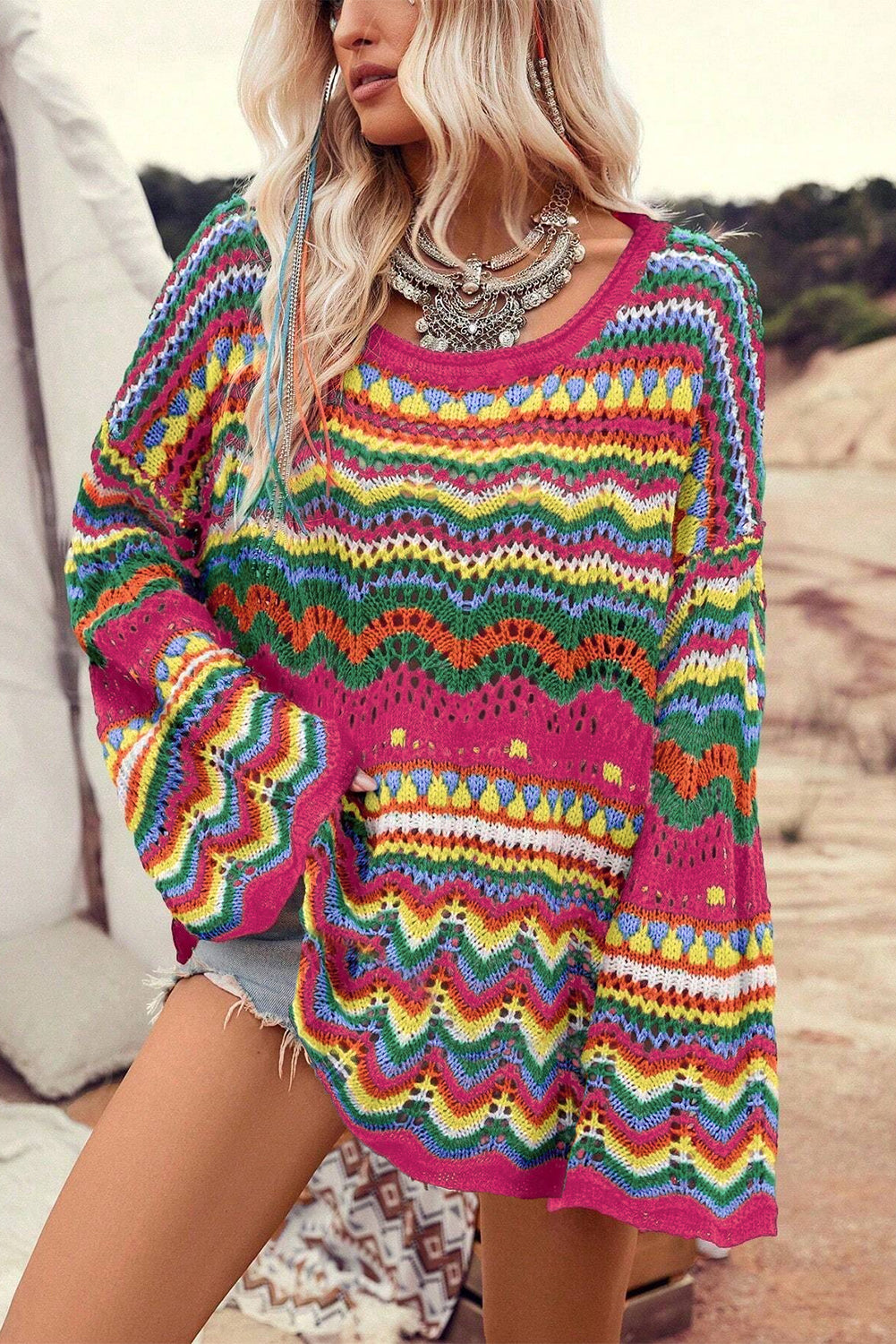 Wanderlust Waves Knit Sweater