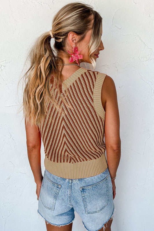 Chevron Chic Sweater Vest