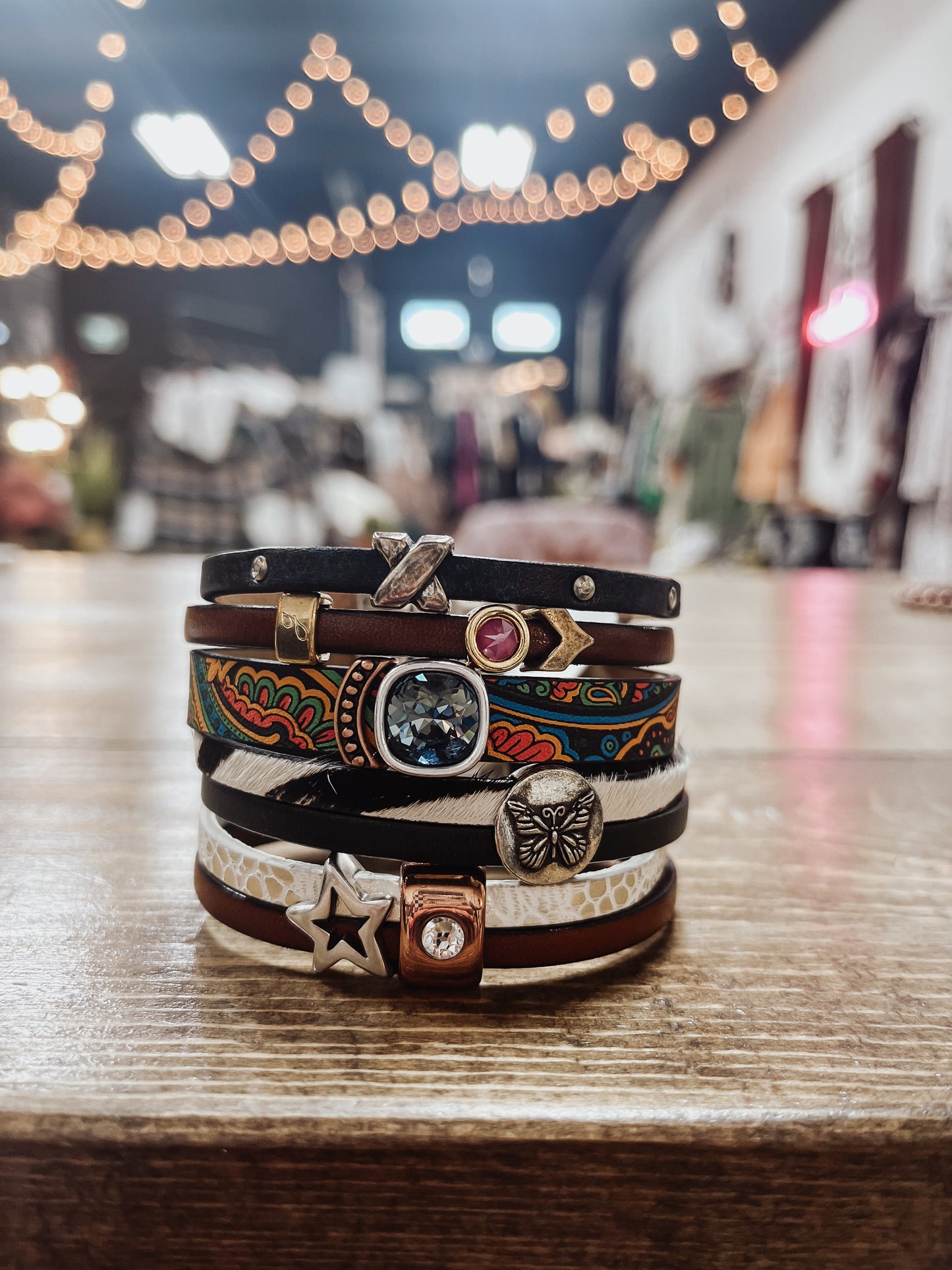 “Yippee Ki Yay” Leather Bracelet