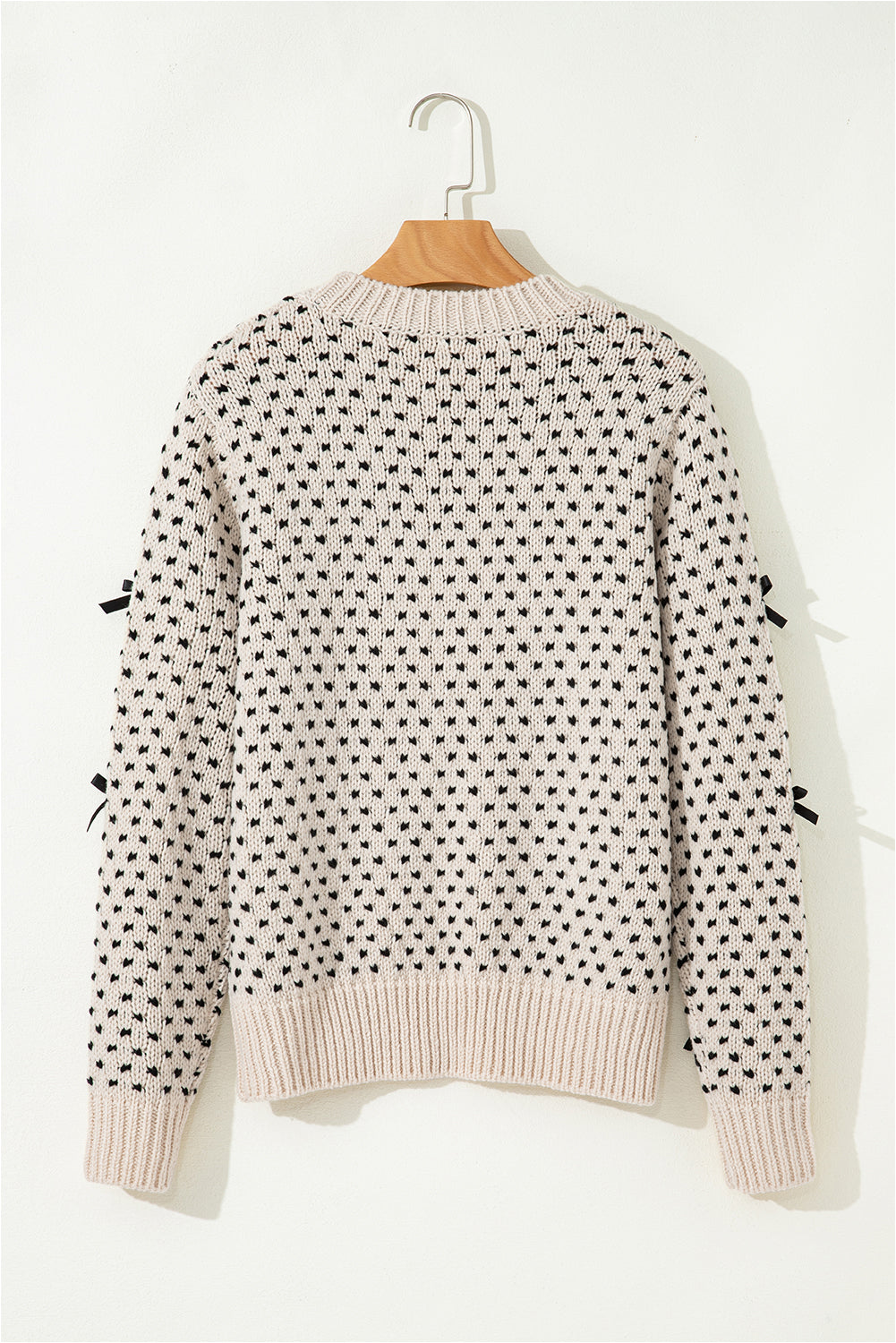Cream Puff Bow Sweater