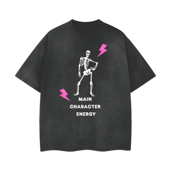 Main Character Energy Oversized Graphic Tee