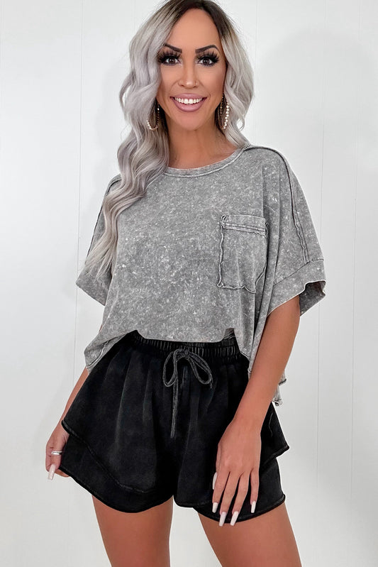 Midnight Mineral Terry Shorts