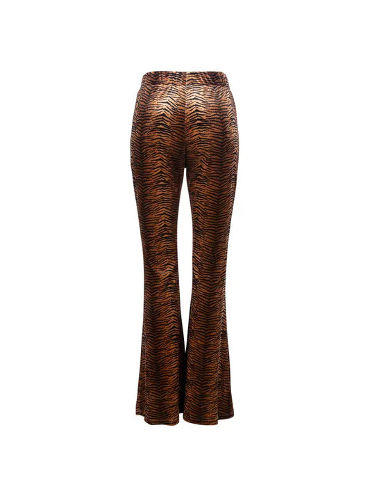 Try Me Tiger Flare Pants