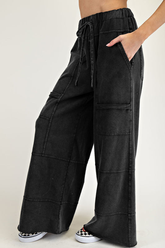 Stone Trail Wide Leg Cargo Sweats