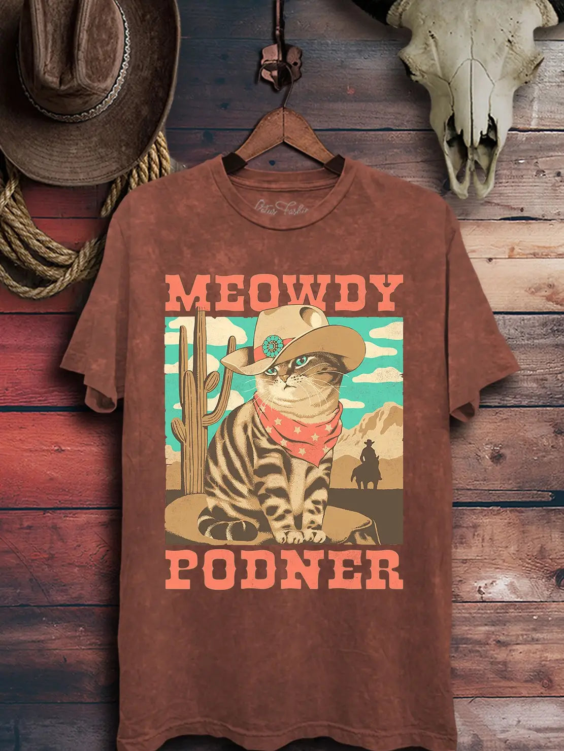Meowdy Podner Graphic Tee