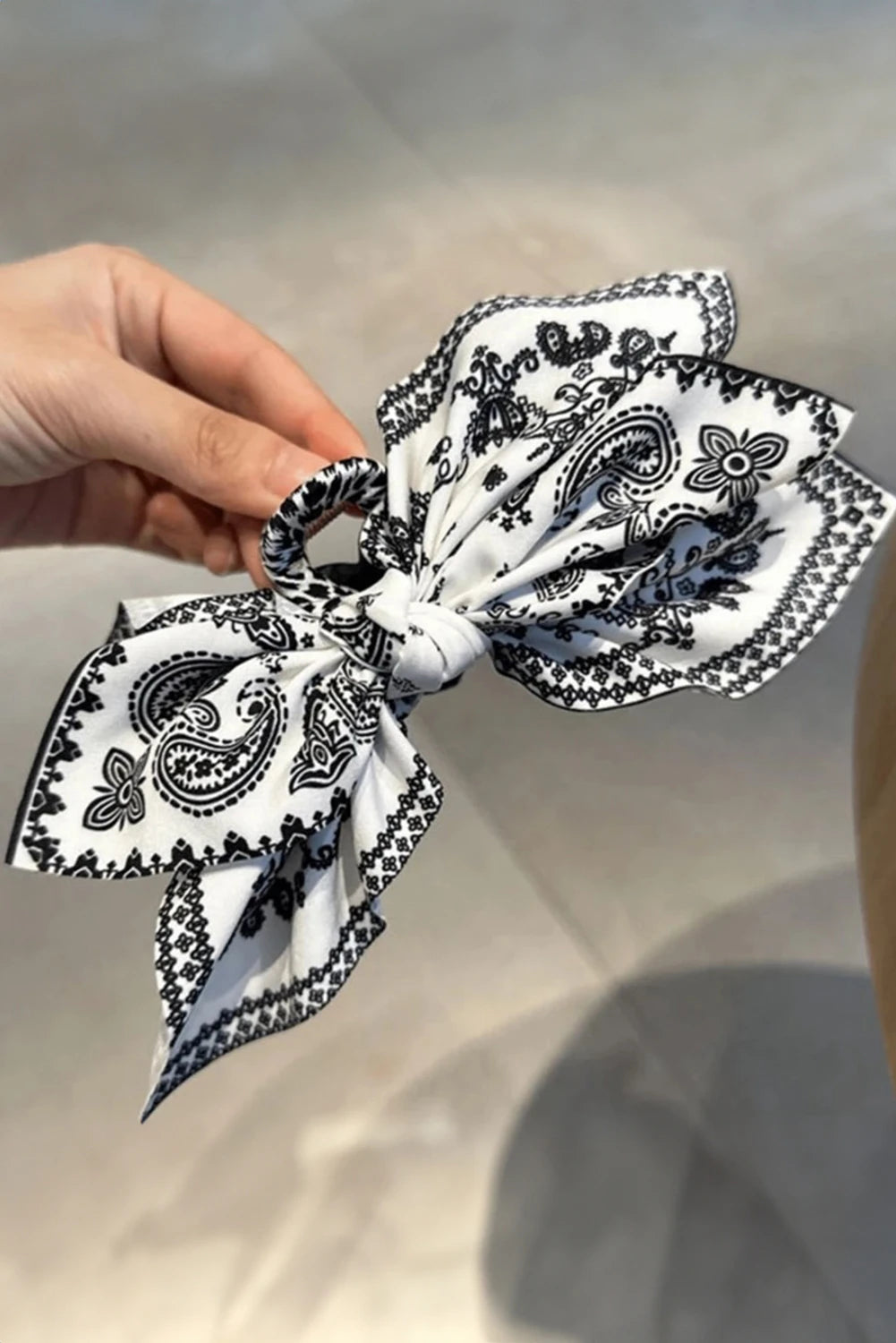 Paisley Hair Clip Bow
