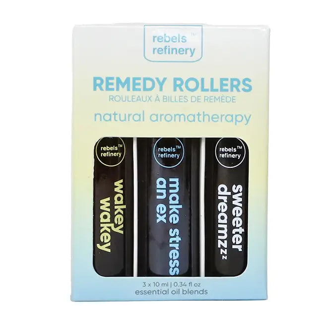 Remedy Roller 3 Pack 100% Natural Essential Oils