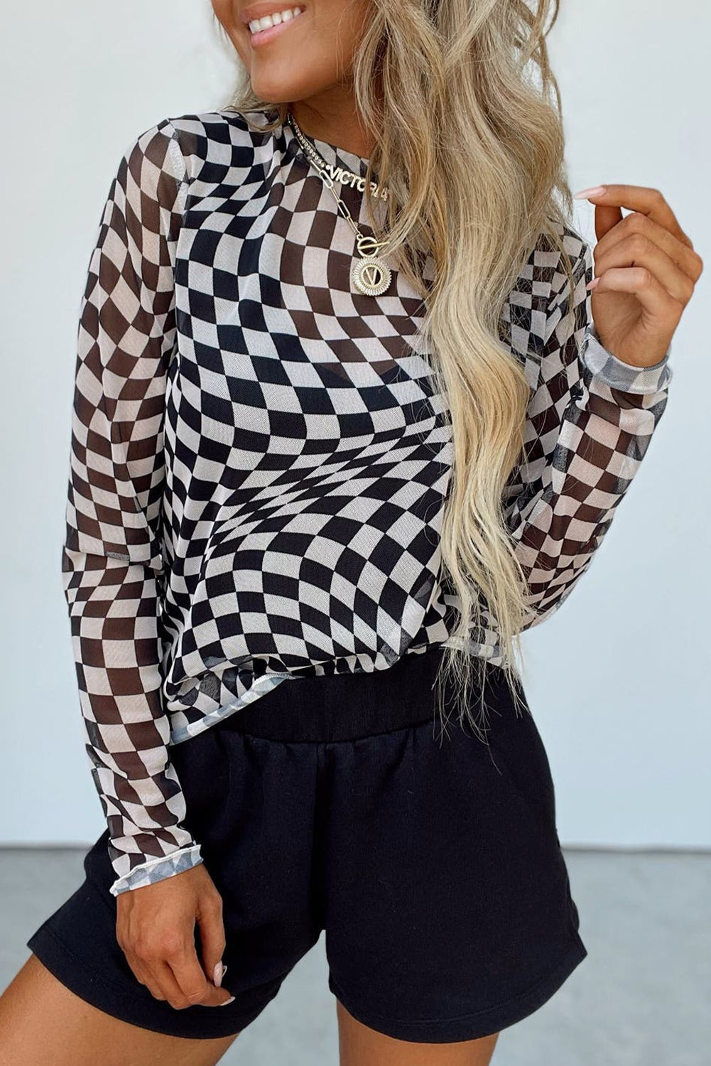 Kick’n It Mesh Long Sleeve Top