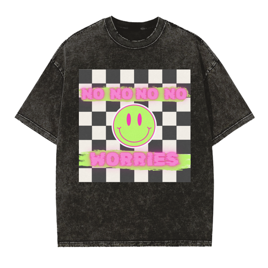 No Worries Oversized Graphic Tee
