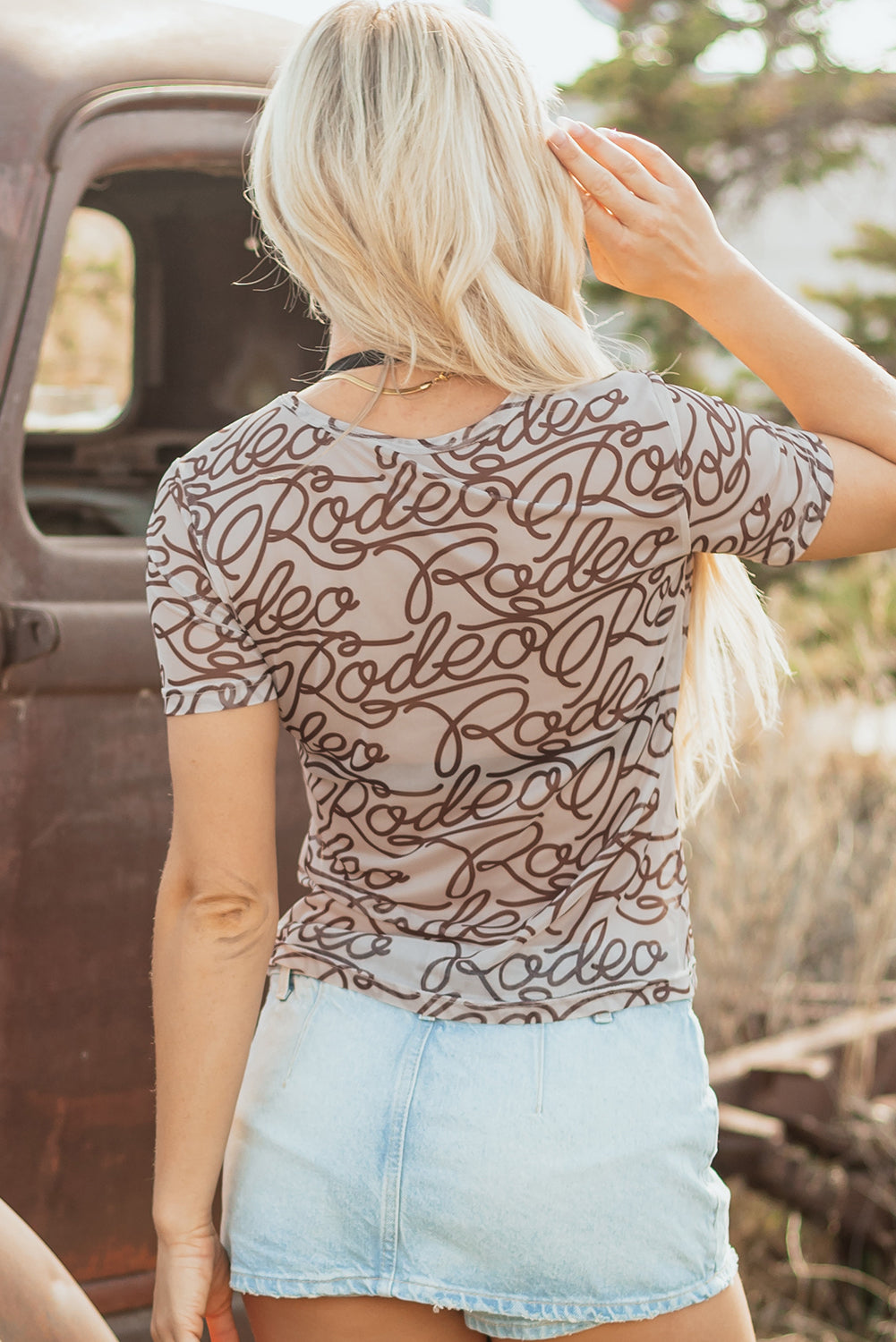 Rodeo Rush Mesh Tee