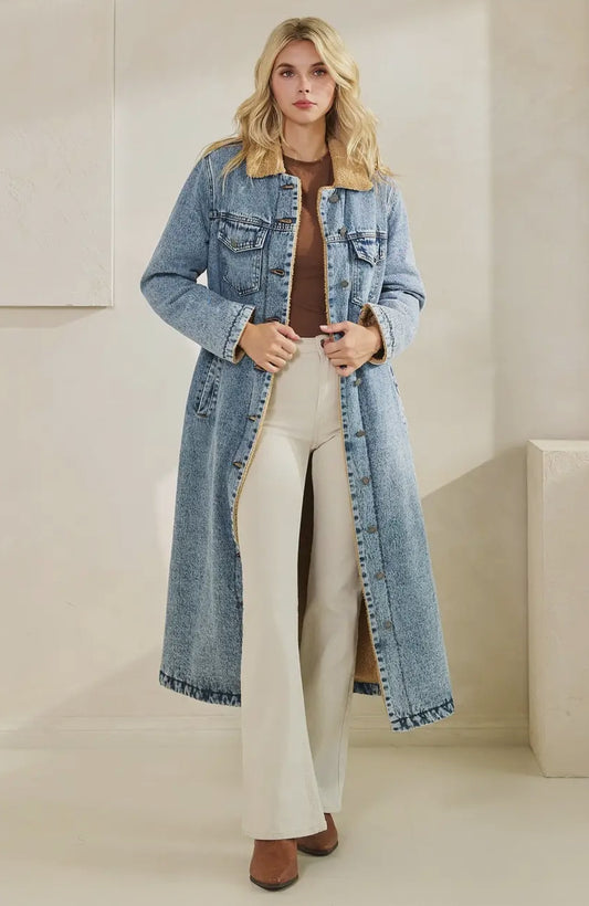 Keeps Me Warm Denim Jacket