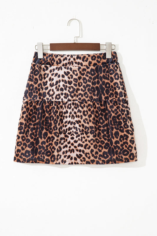 Savage Streets Leopard Mini Skort