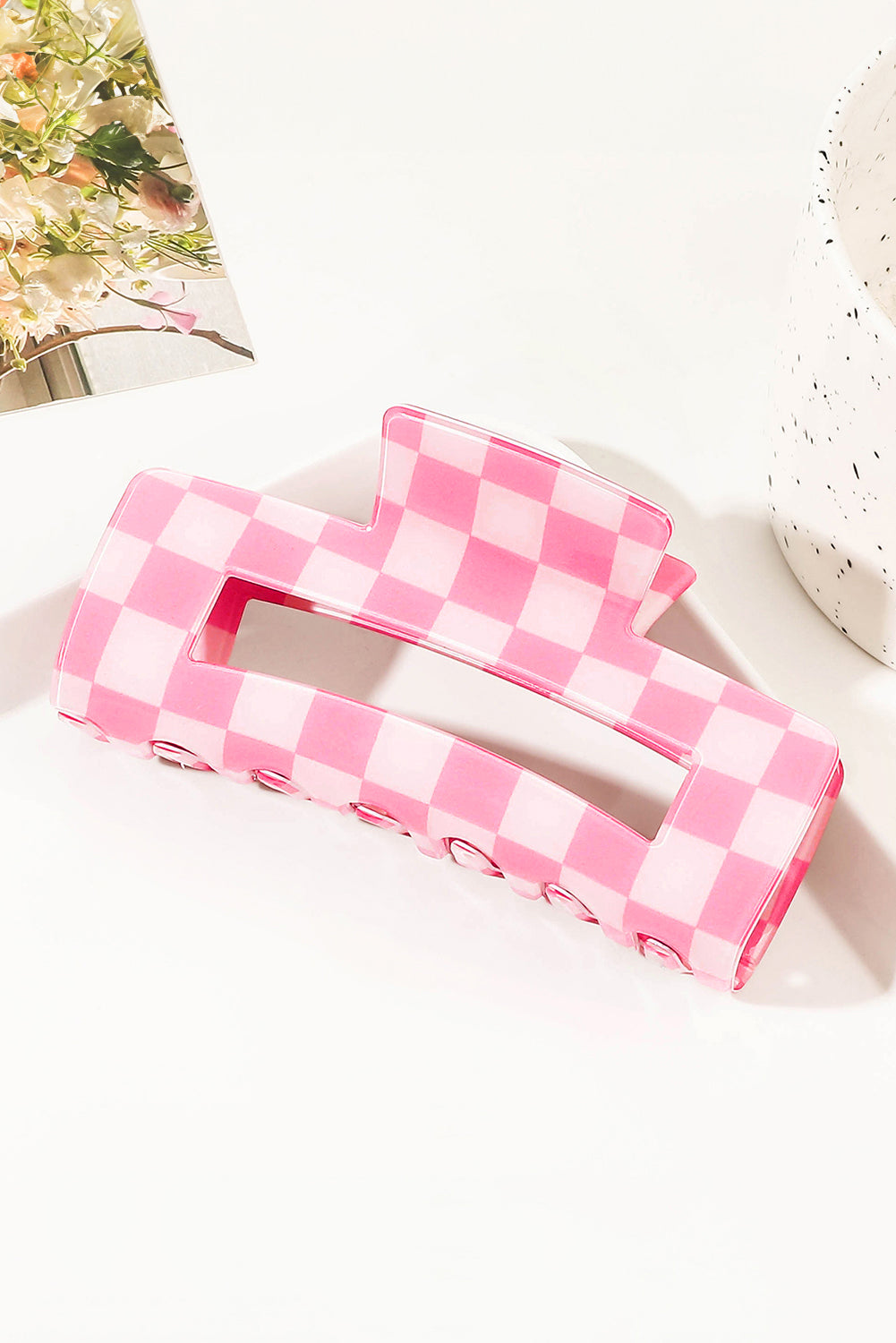 Check It Checkered Claw Clip