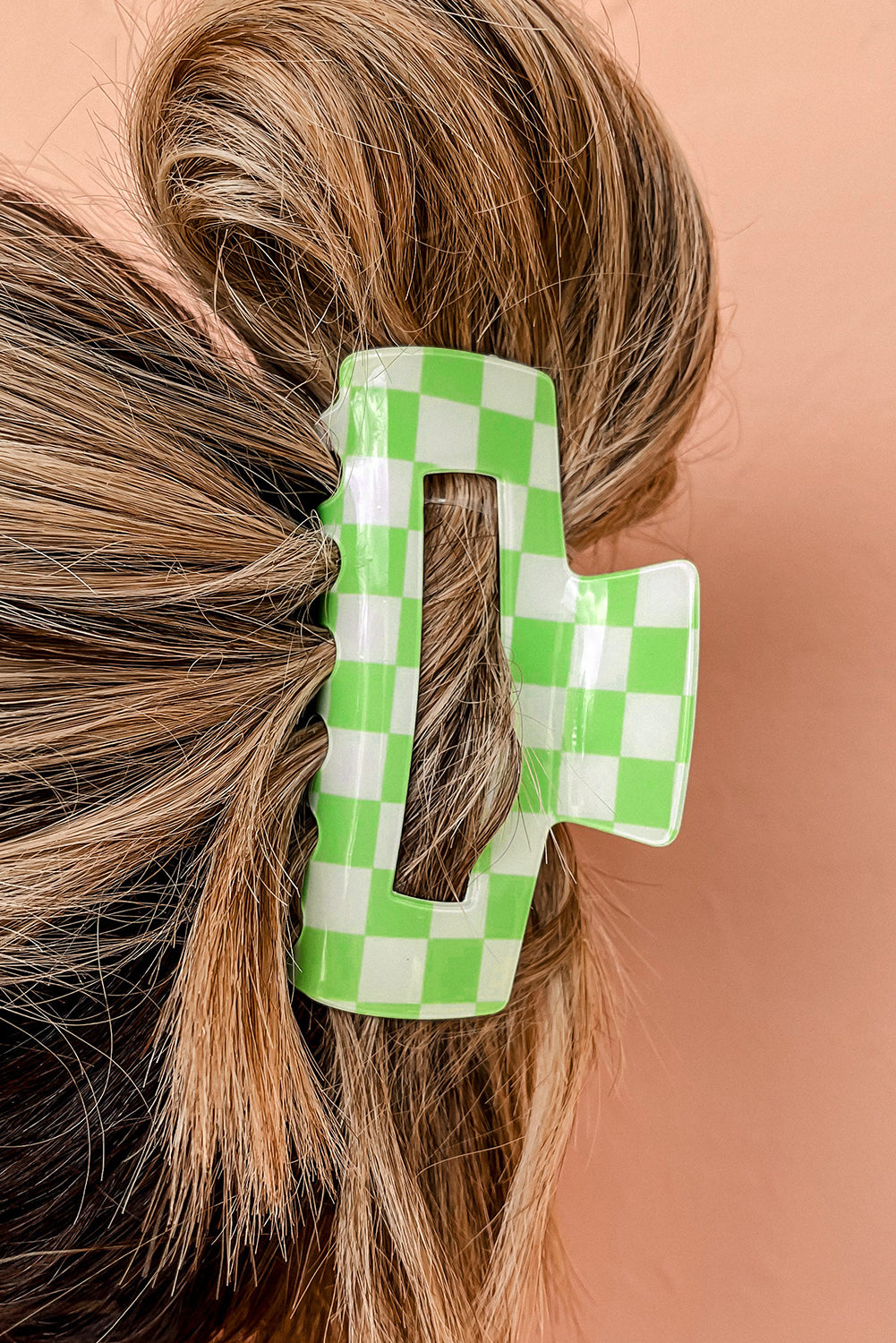 Check It Checkered Claw Clip