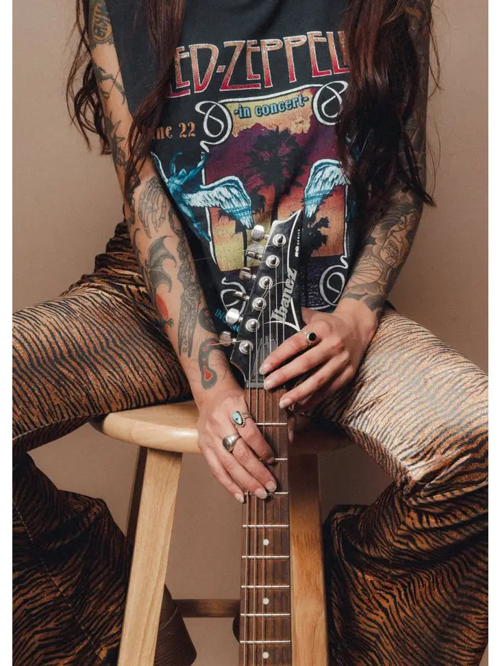 Try Me Tiger Flare Pants