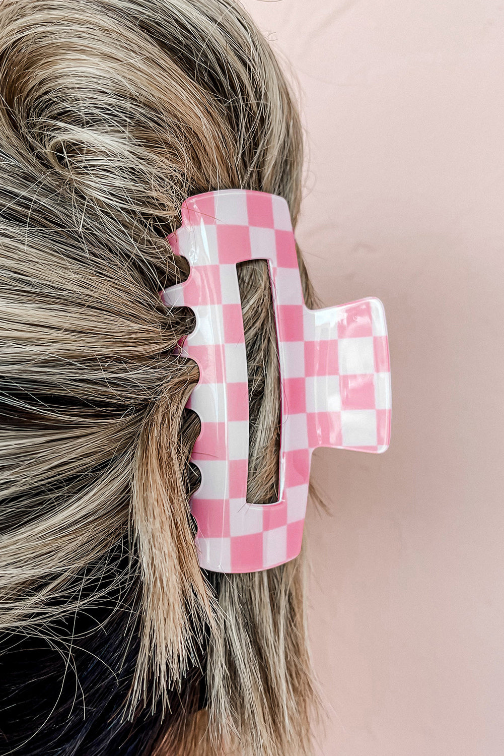 Check It Checkered Claw Clip