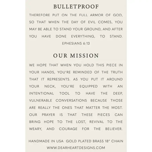 Bulletproof Necklace