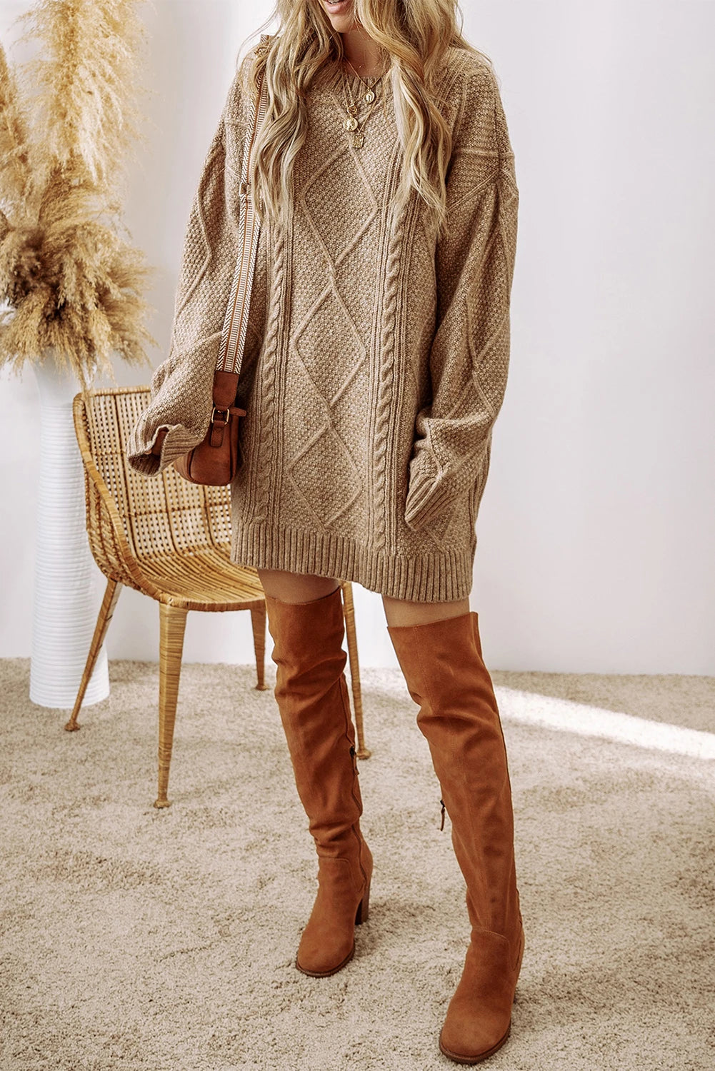 Mocha Mornings Sweater Dress