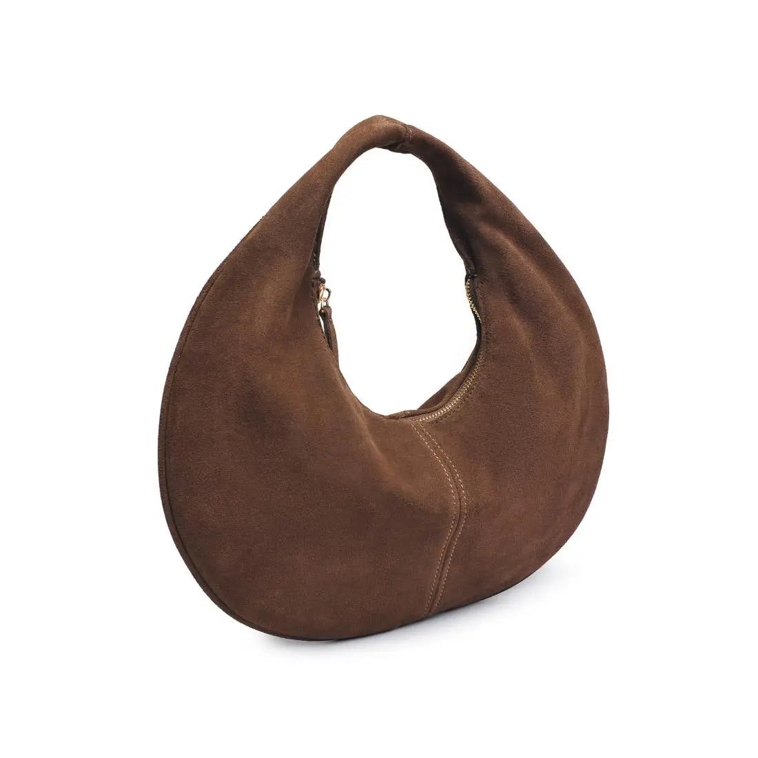 Farrah Genuine Suede Leather Hobo Bag