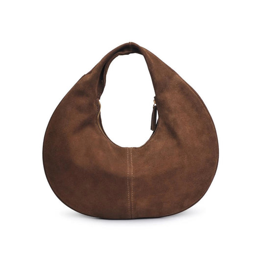Farrah Genuine Suede Leather Hobo Bag