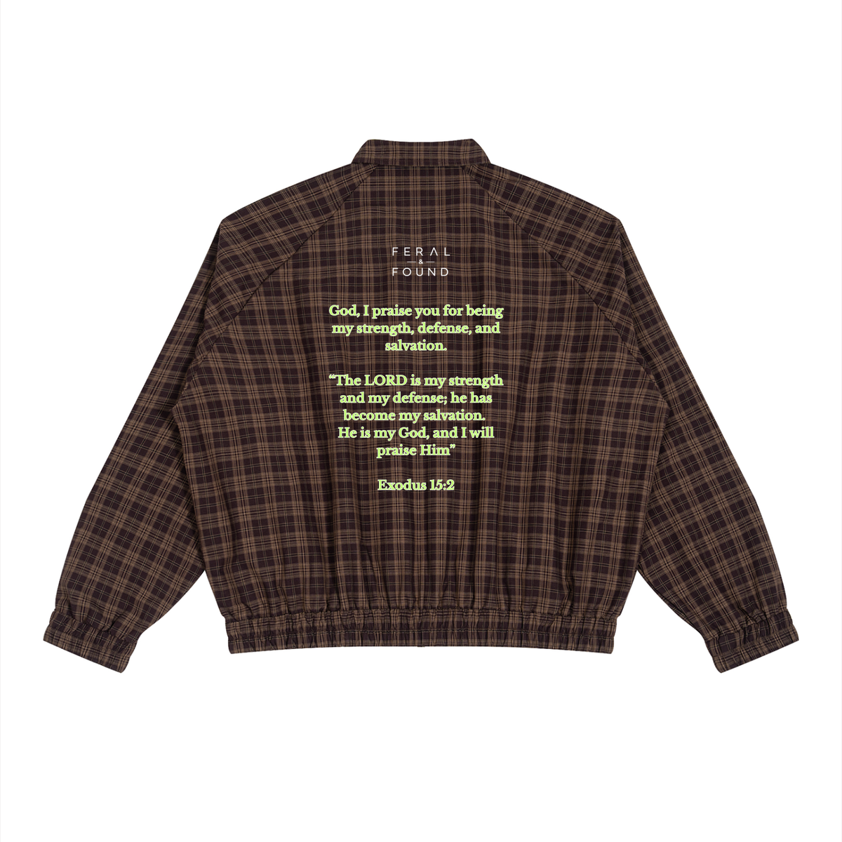 Pray Plaid Track Jacket