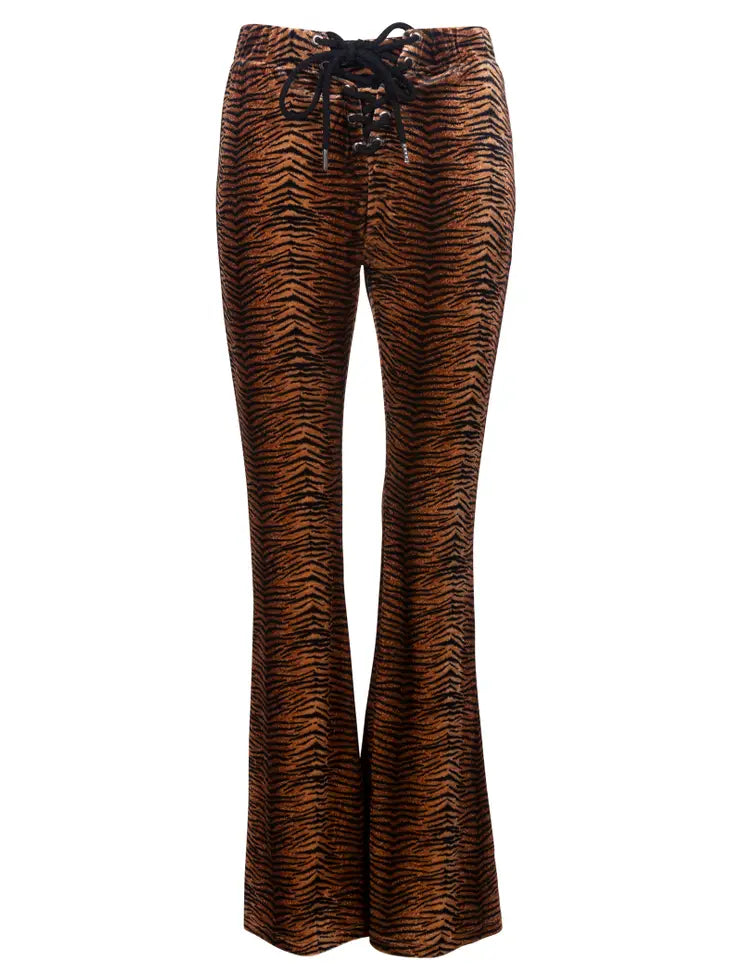 Try Me Tiger Flare Pants