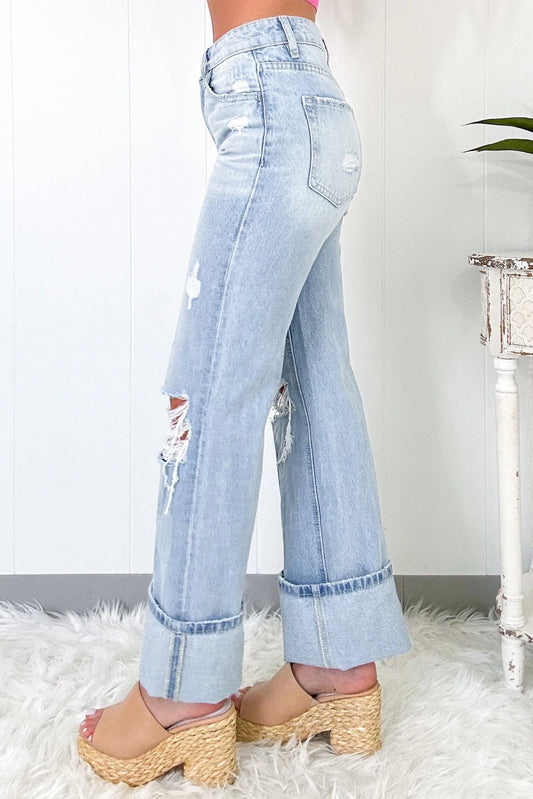 Tomboy Distressed Denim Jeans
