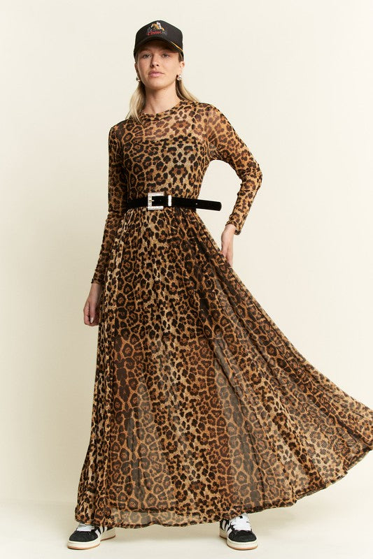 Love Me or Hate Me Leopard Maxi Dress