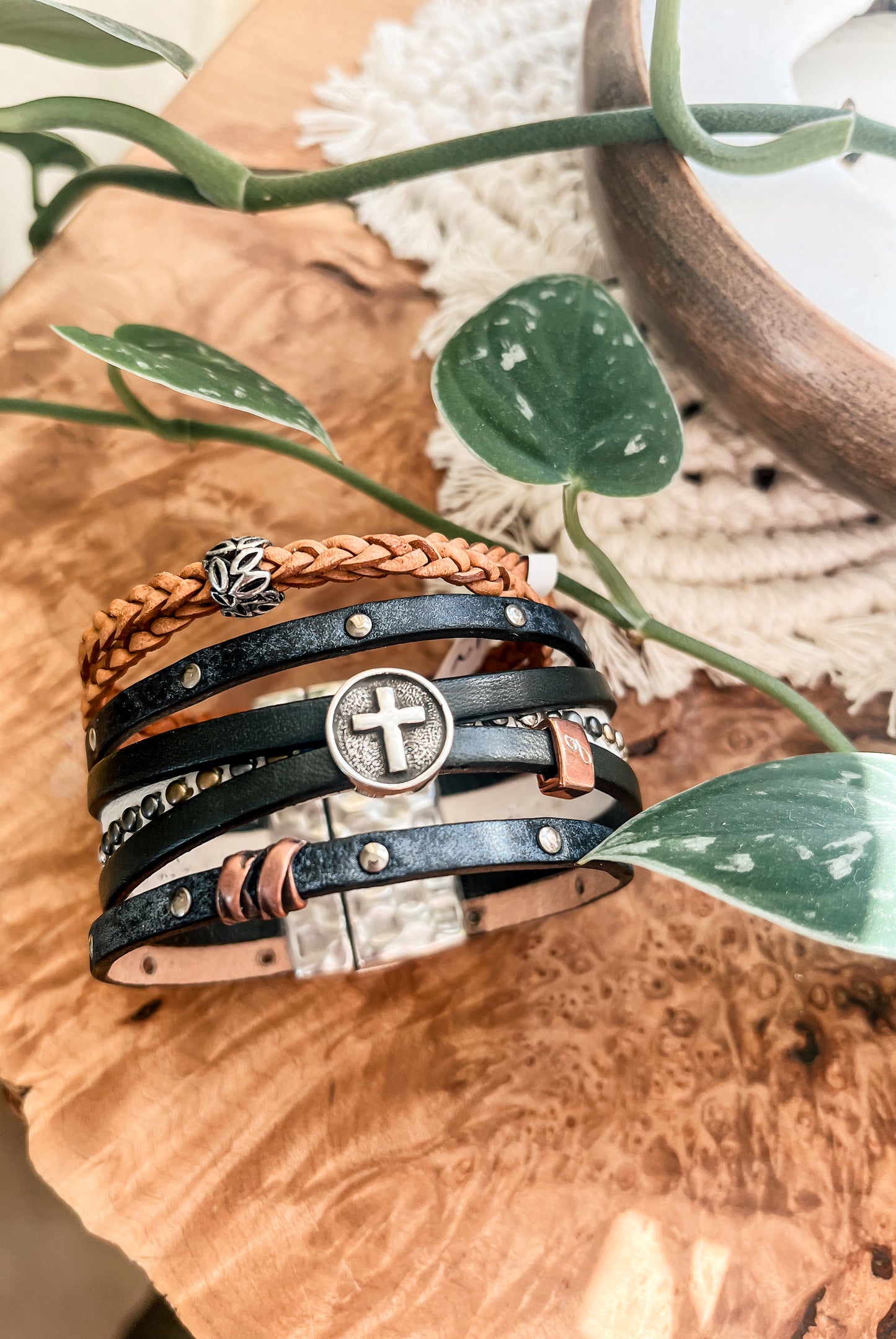 “Keep it Simple” Leather Bracelet