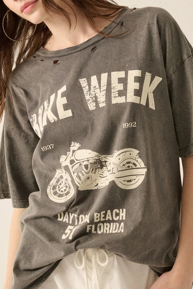 Bike Week Distressed Graphic Tee