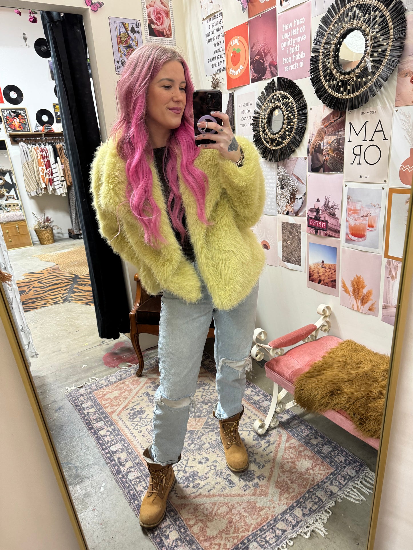 Foxy Faux Fur Coat