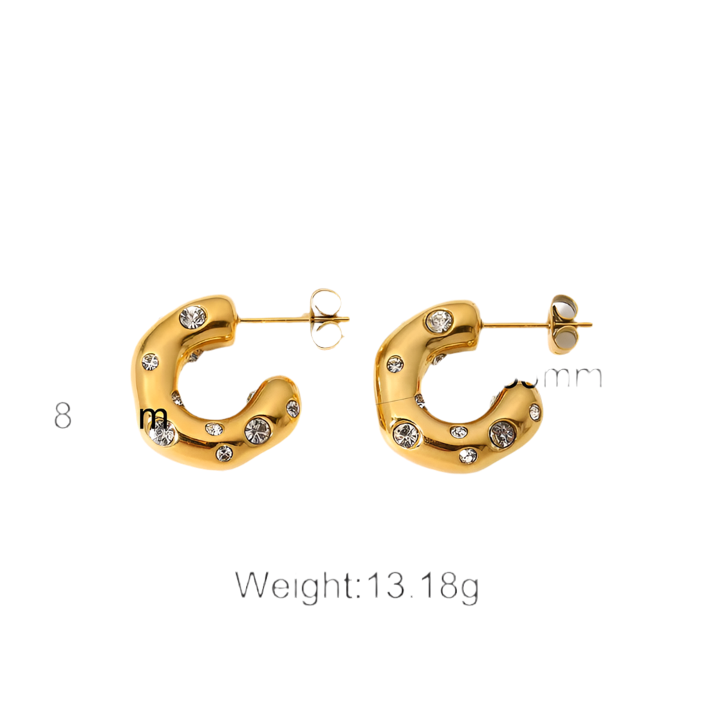 Bling Bling Chunky Hoops