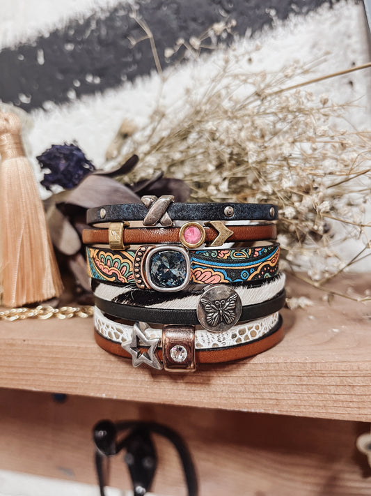 “Yippee Ki Yay” Leather Bracelet