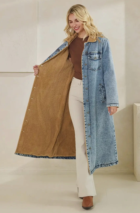 Keeps Me Warm Denim Jacket