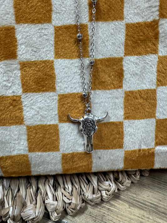 Bull Skull Necklace