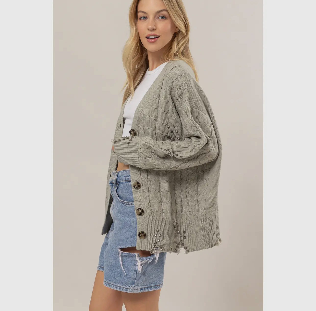 Distressed Darlin Cardi