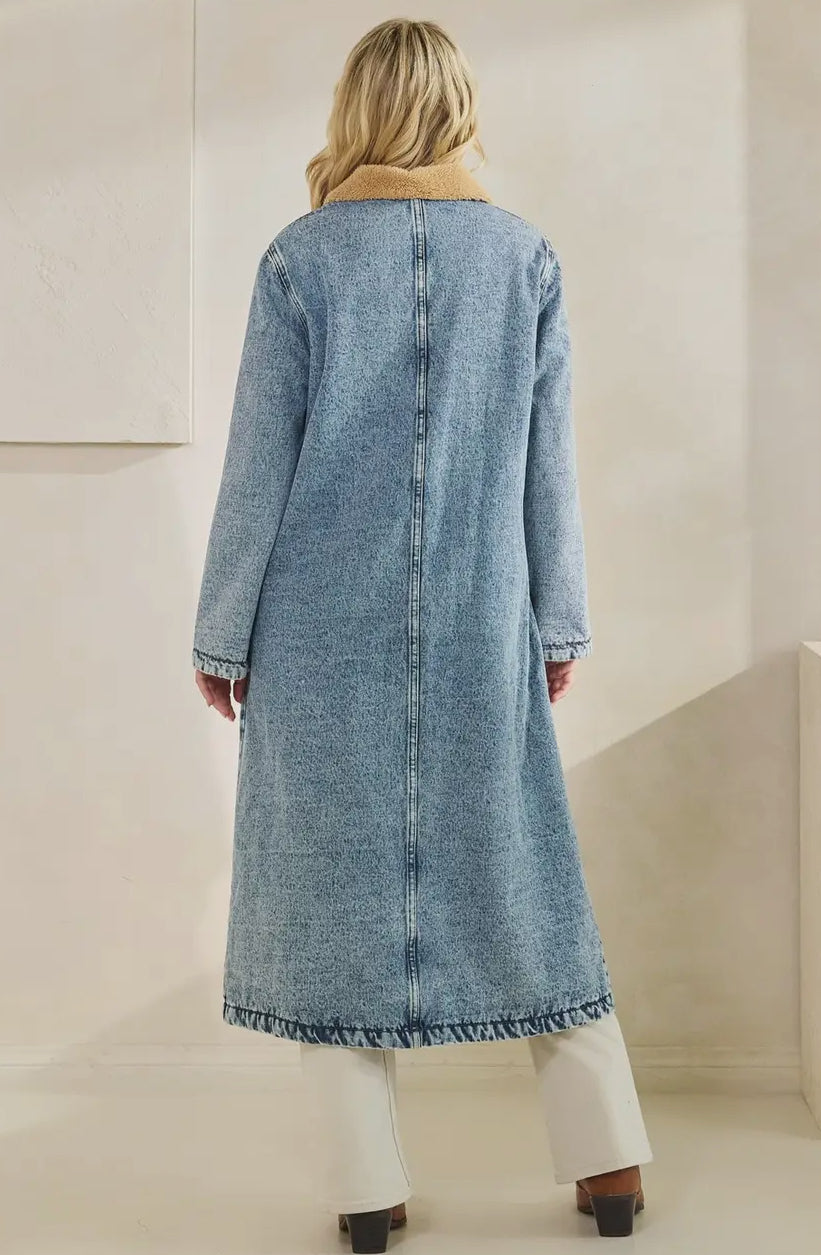 Keeps Me Warm Denim Jacket