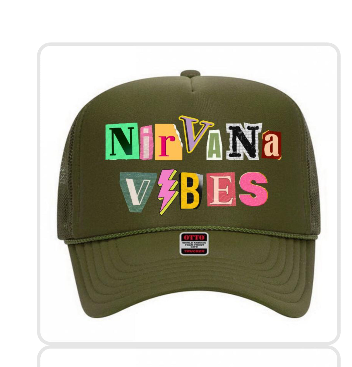 Nirvana Vibes 5 Panel Otto Trucker Hat