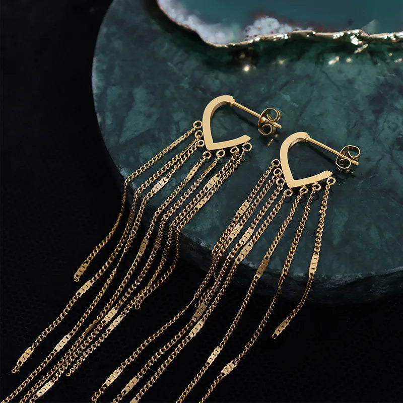 Dainty Drop Huggie Earrings