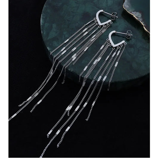 Dainty Drop Huggie Earrings