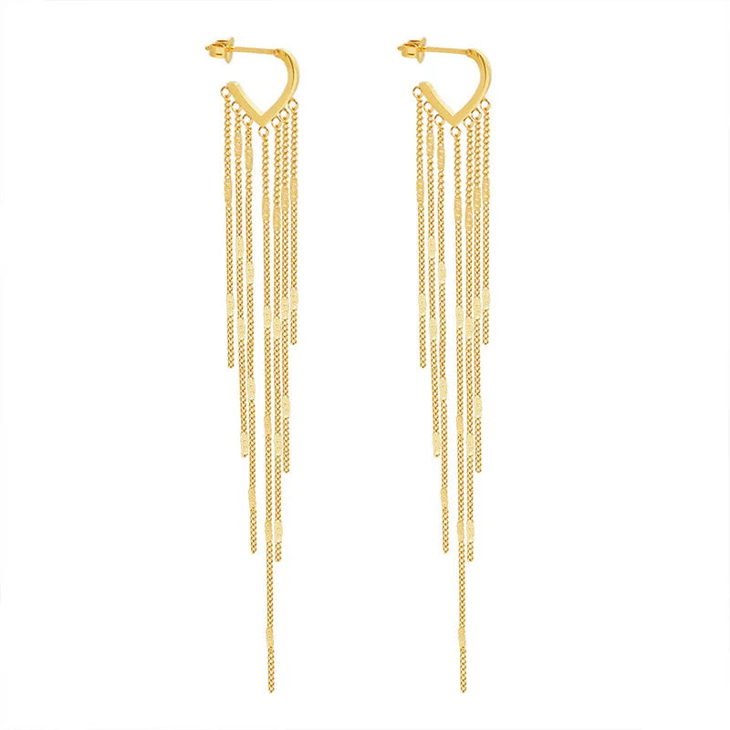 Dainty Drop Huggie Earrings