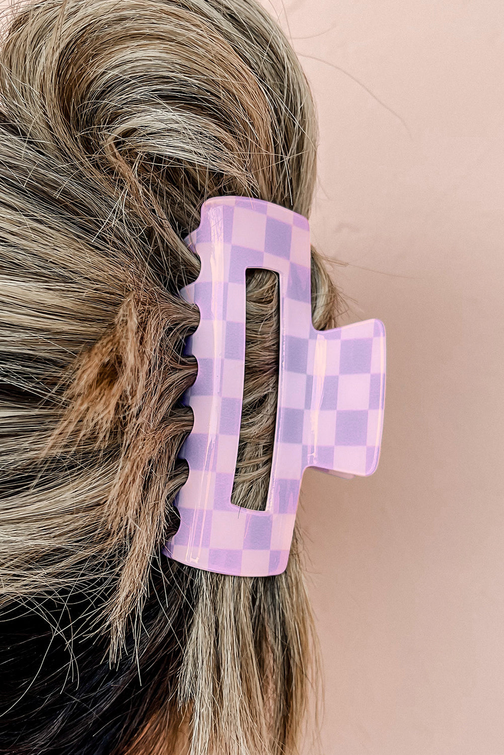 Check It Checkered Claw Clip
