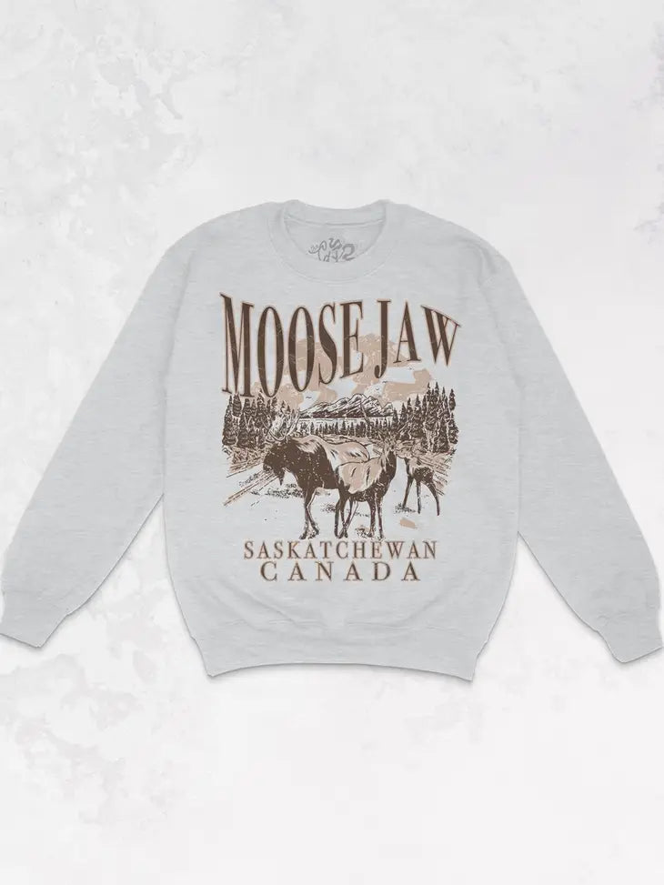 PRE ORDER Vintage Style Moose Jaw Crewneck
