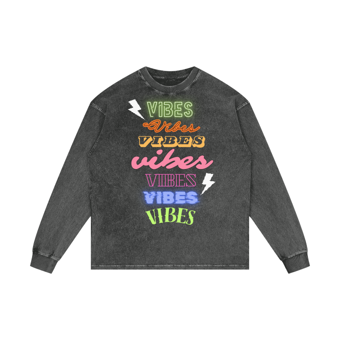 Vibes Oversized Graphic Long Sleeve