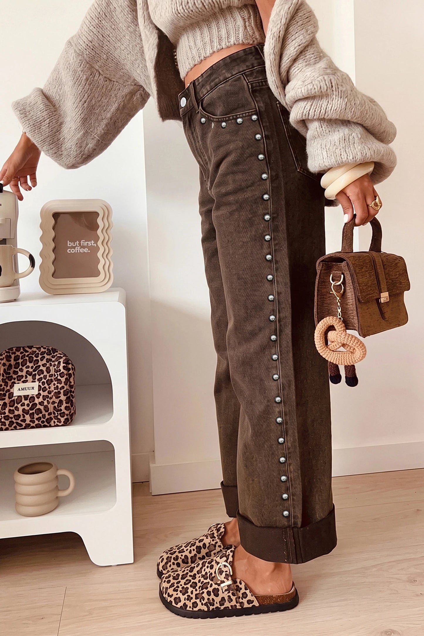 Side Hustle Studded Jeans