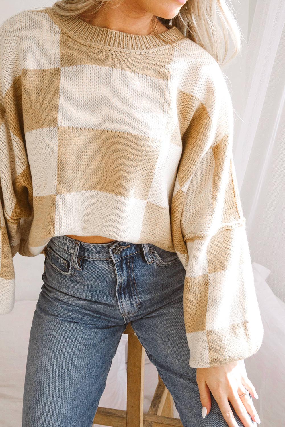 Chicka Chicka Checkered Sweater