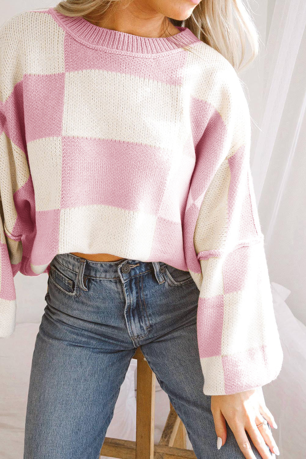 Chicka Chicka Checkered Sweater